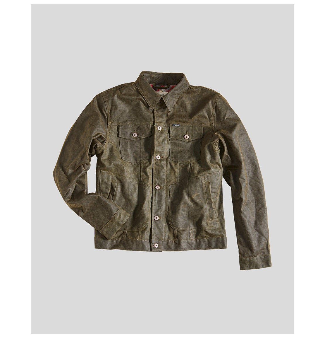 Wax Cotton Jacket Green Idle Torque - Main Image