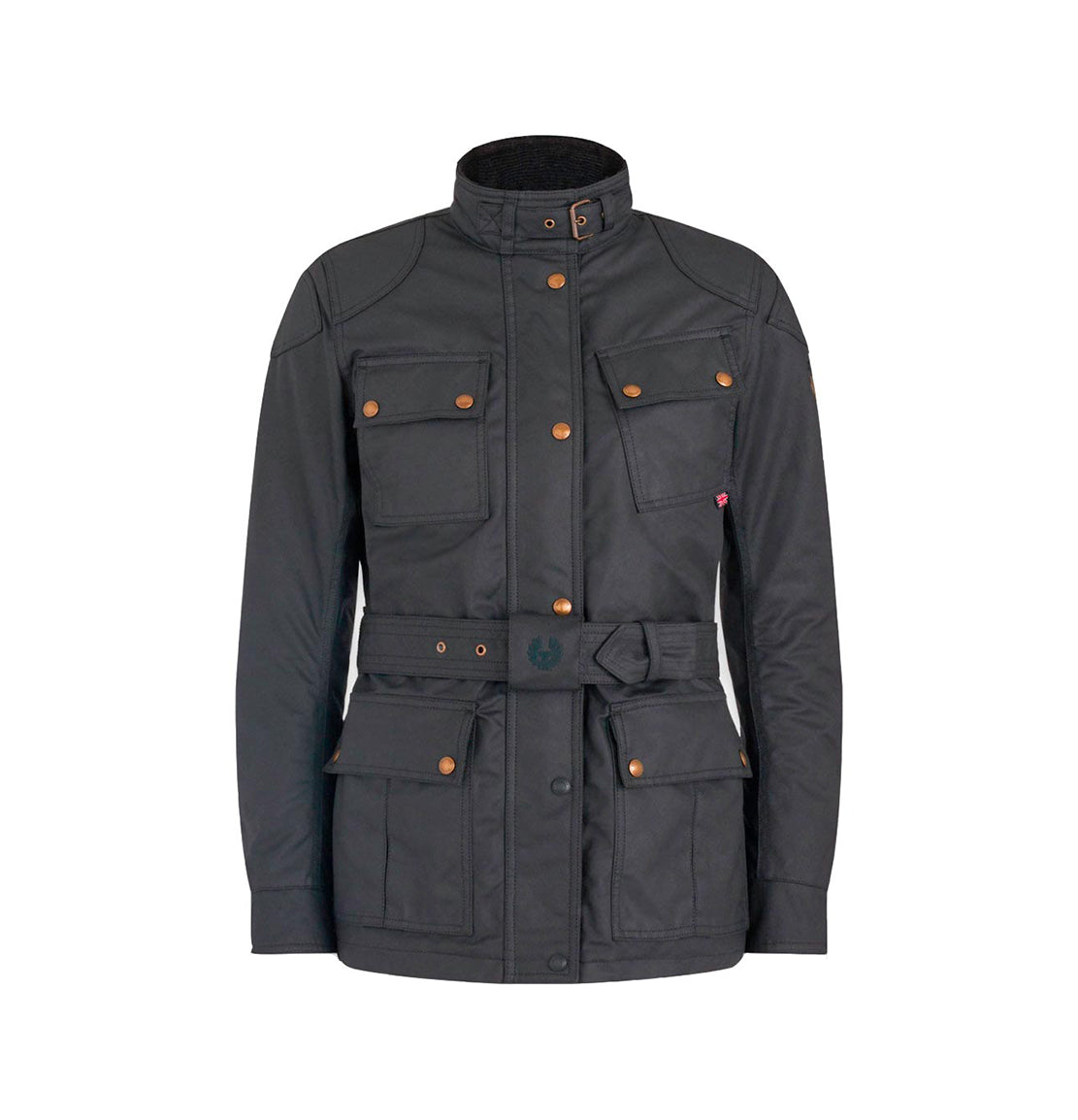 Trialmaster Pro Ladies Waxed Cotton Jacket Black Idle Torque