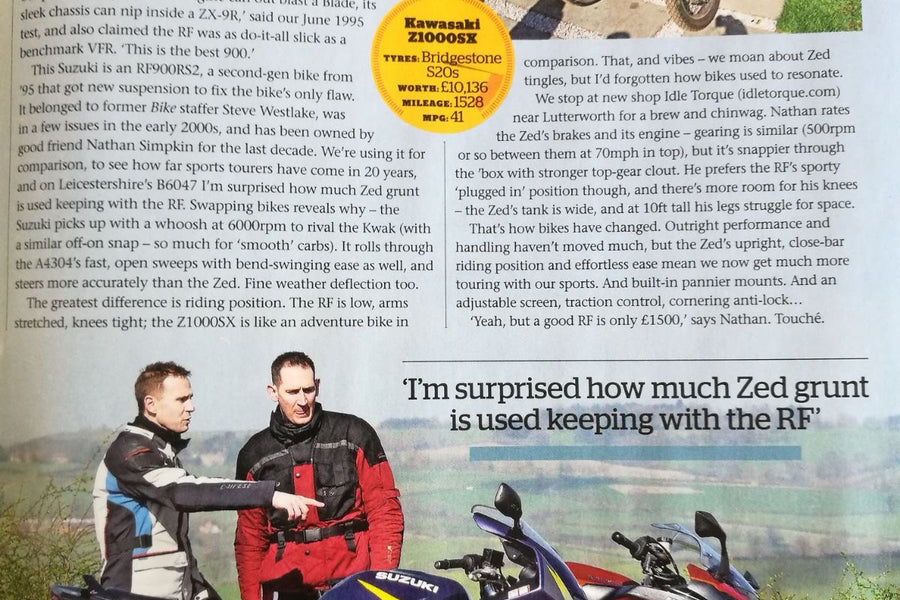 Idle Torque plug in Bike magazine