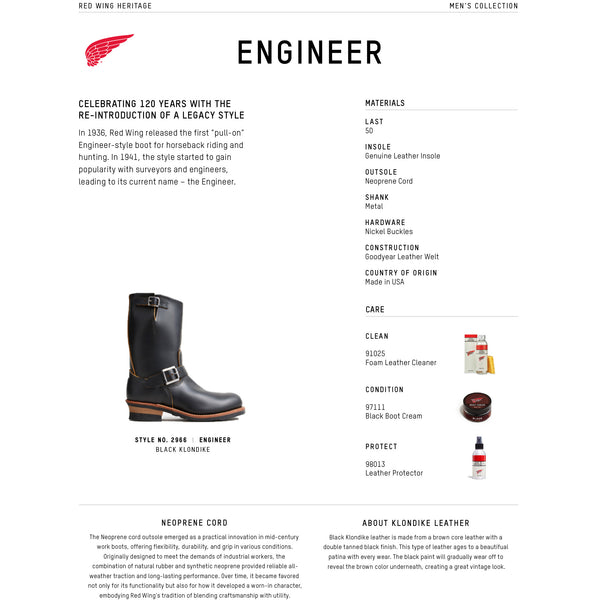 Limited Edition - Engineer 2966 - Black Klondike