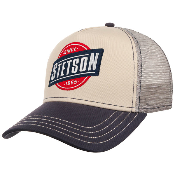 American Heritage Trucker Cap - Navy/Red