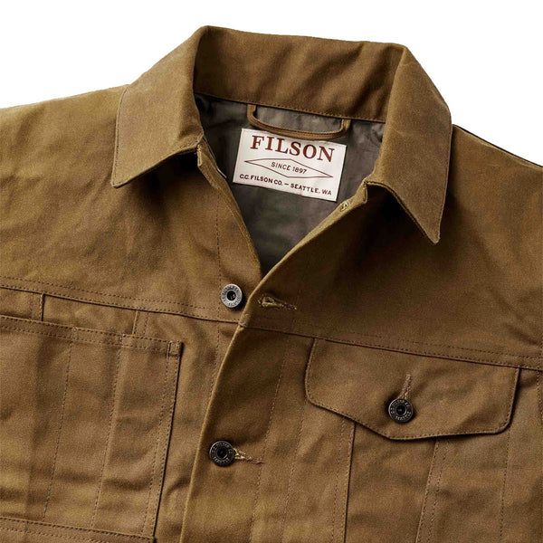 Tin Cloth Short Lined Cruiser Jacket - Dark Tan