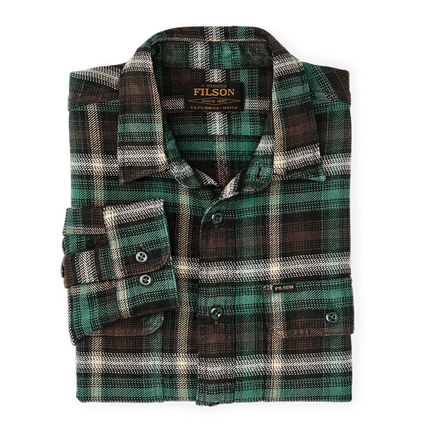 Vintage Flannel Work Shirt - Brown/Cream/Multi