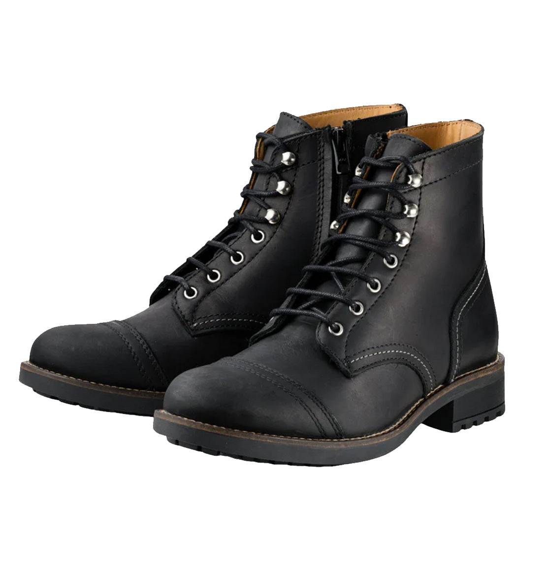 Women's Moto Ranger Boots - Black - Idle Torque