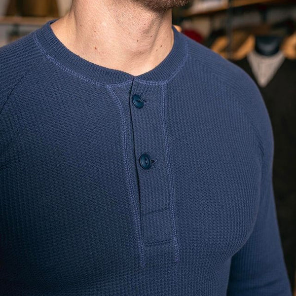 1936 Waffle Shirt - Shadow Blue