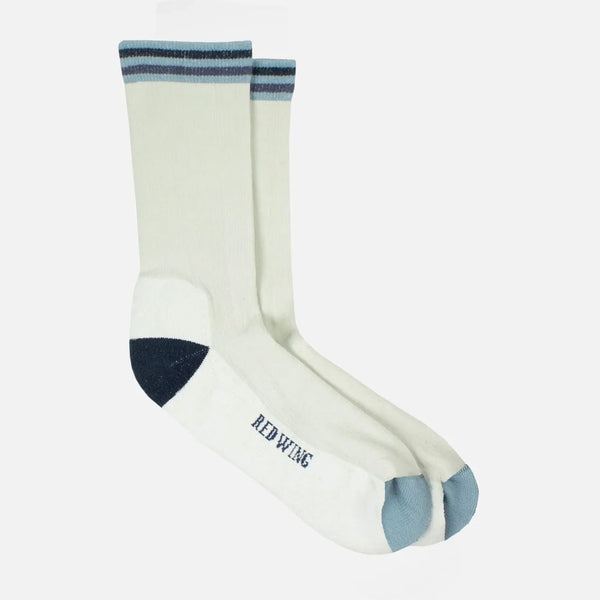 Vintage Stripe Socks - 97667 - Silver Birch/Carbon Navy/Steel Blue