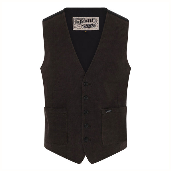 Tweed Vest - Dark Grey