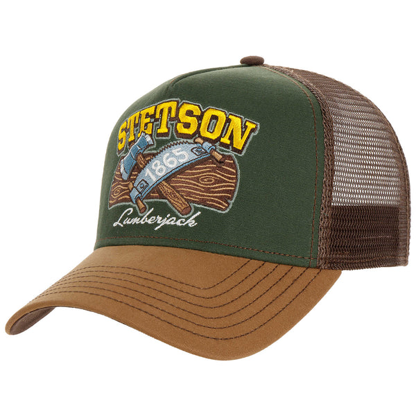Lumberjack Trucker Cap - Green/Brown