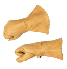Goldtop fleece lined tan gauntlet glove