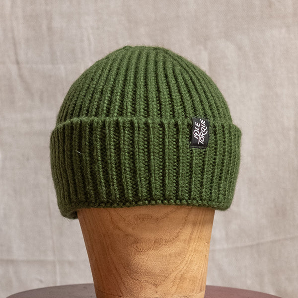 Merino Wool Beanie - Moss