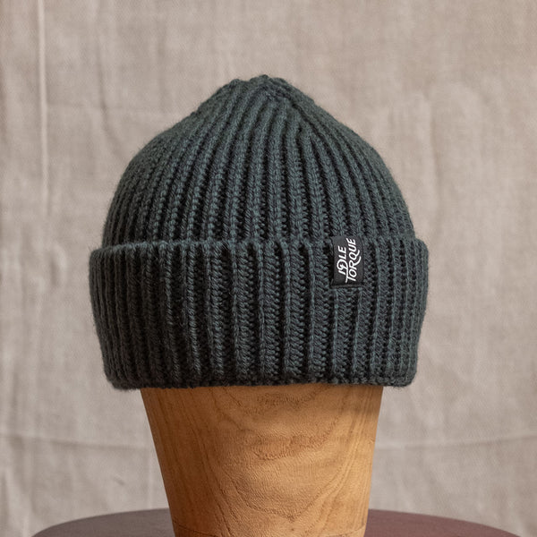Merino Wool Beanie - Dark Teal
