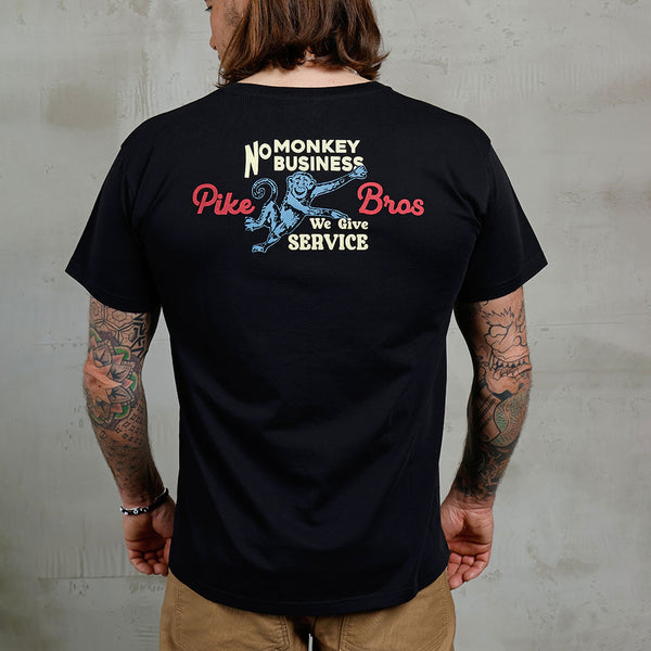 1969 Sports Tee - No Monkey Business - Black
