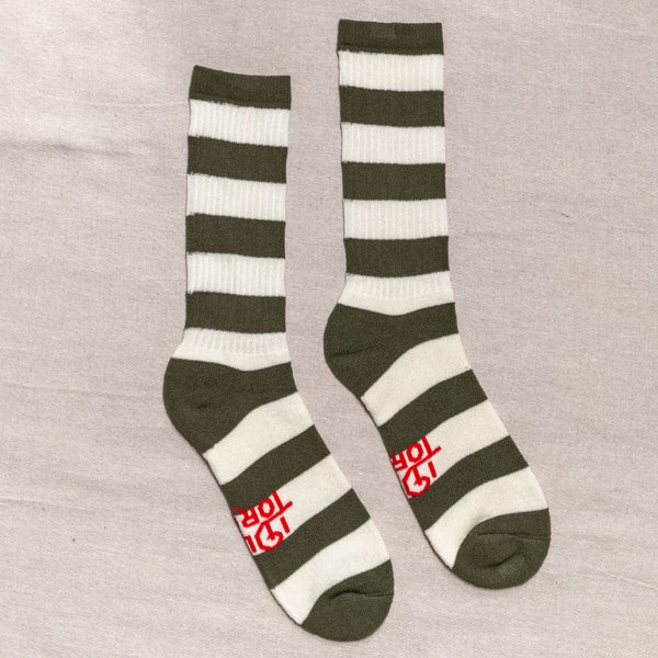 Bandit Socks - Khaki/Latte
