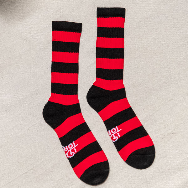 Bandit Socks - Black/Red
