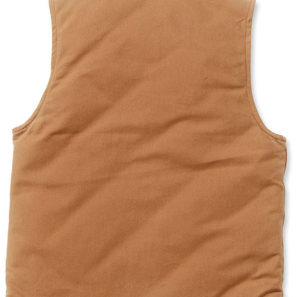 Duck Arctic Quilt Lined Vest Brown Idle Torque