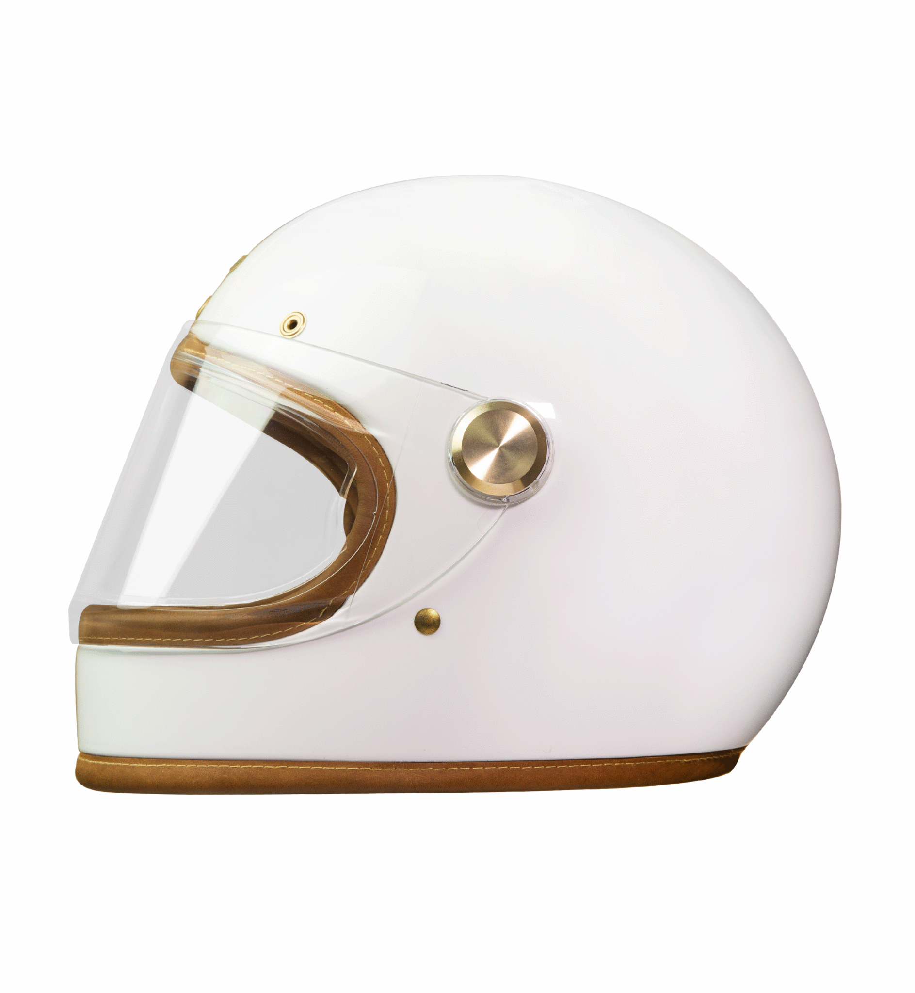 Hedon Heroine racer knight white motorcycle helmet