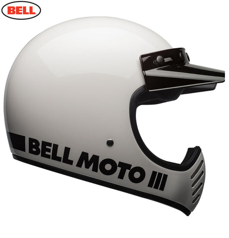 Bell Moto 3 - Classic White Motorcycle helmet