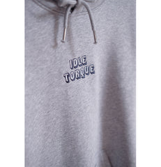 Grey embroidered hoodie