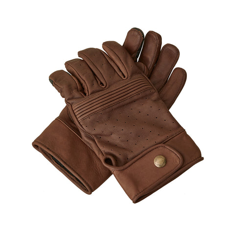 Goldtop - Short Bobber Gloves - Waxed Brown