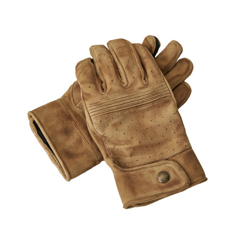 Goldtop - Short Bobber Gloves - Waxed Brown