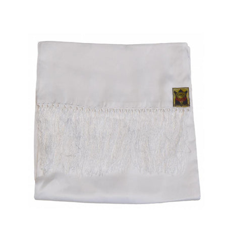goldtop silk white scarf