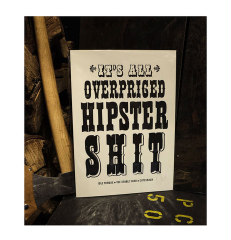 hipster shit print
