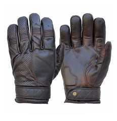 oiled cognac bobber gloves