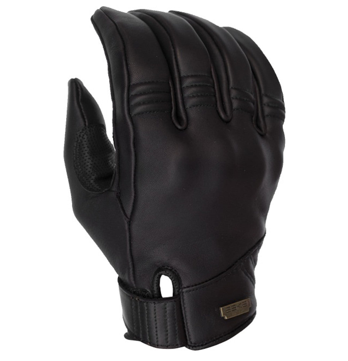 ESKA silky black leather motorcycle glove